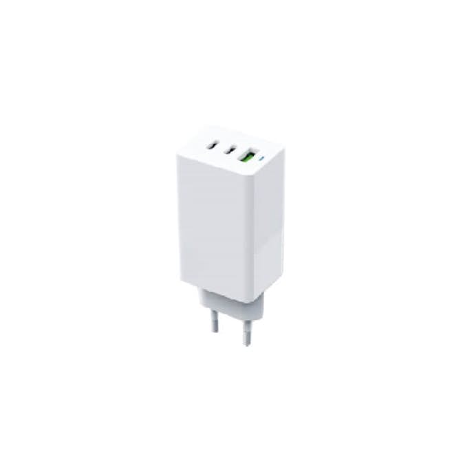 PD-reseladdare Gear Gan 220V 2Xusb-C + 1Xusb-A Pd 45W + 18W + 3A Vit