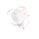 Laddare GEAR 220V 1xUSB-C Vit