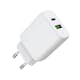Laddare GEAR 220V 1xUSB-C + 1xUSB-A PD/PPS 30W + 18W QC
