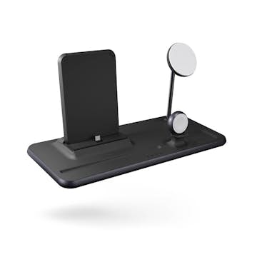 Trådlös Laddare Zens 4-i-1 Magnetisk + Klocka + iPad
