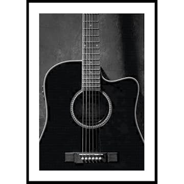 Poster Gallerix Black Guitarr