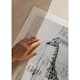 Poster Gallerix Giraffe Indoor B&W
