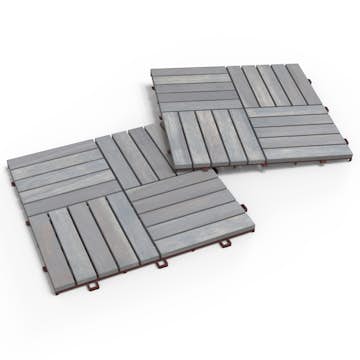 Trall Interbuild Acacia 30x30 Skymgrå 10-pack