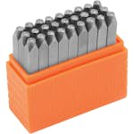 Prägelstämplar Creativ Company Stora Bokstäver, Stl 3 mm Font: Helvetica , 27 St/ 1 Set