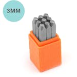 Prägelstämplar Creativ Company Siffror, Stl 3 mm Font: Helvetica , 9 St/ 1 Set