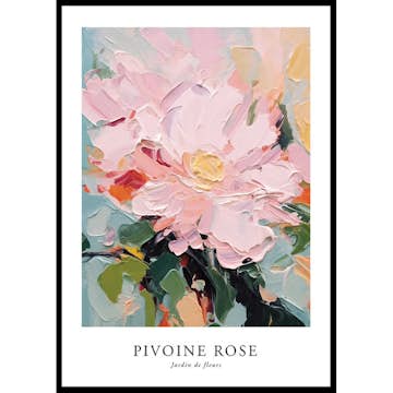 Poster Gallerix Pivoine Rose