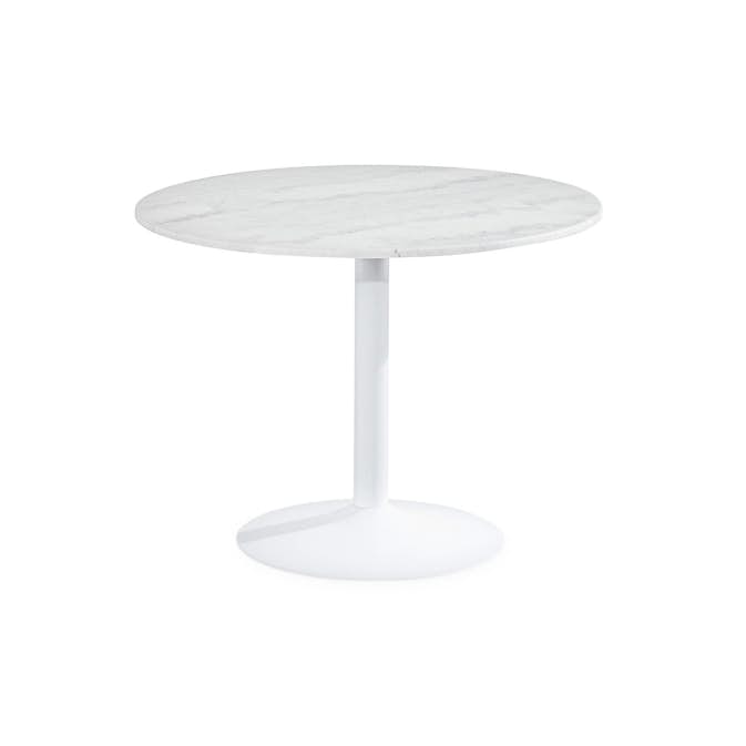 Matbord In Living Capri 100 cm Runt Marmor