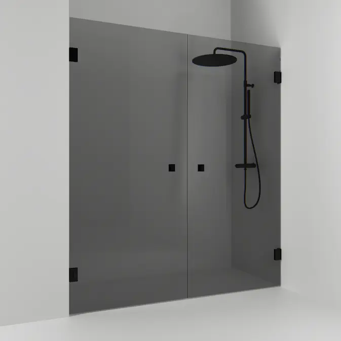 Duschdörr Svedbergs 180° Rak Dubbel