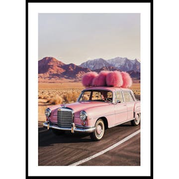 Poster Gallerix Mercedes-Benz Vintage Pink
