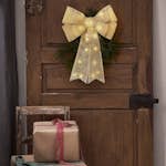 Hängande Dekoration Star Trading Lotta Rosett med LED