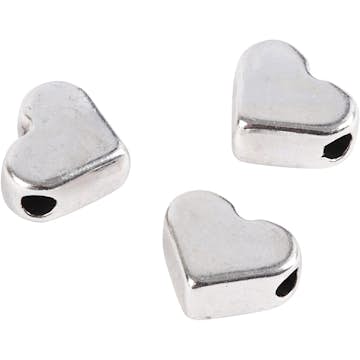 Ledpärlor Creativ Company Försilvrad Stl 5,5x7 mm Hålstl 1 mm 3 St/1 Förp