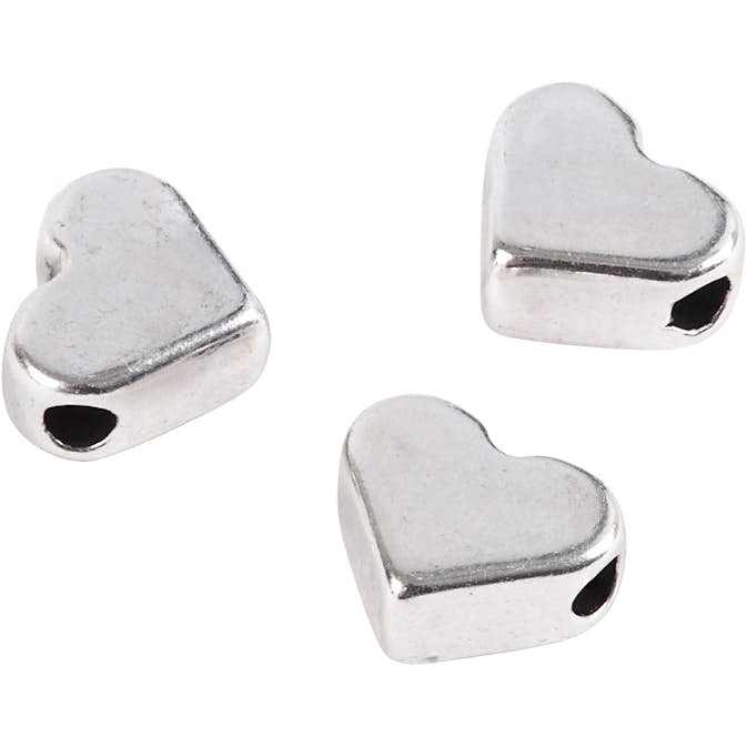 Ledpärlor Creativ Company Försilvrad Stl 5,5x7 mm Hålstl 1 mm 3 St/1 Förp