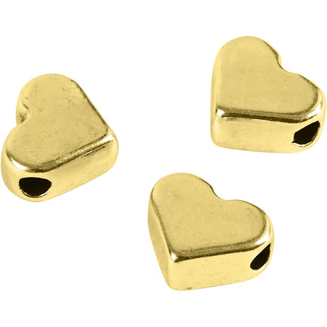 Ledpärlor Creativ Company Förgylld Stl 5,5x7 mm Hålstl 1 mm 3 St/1 Förp