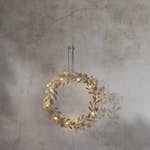 Hängande Dekoration Star Trading Holiday Krans med LED