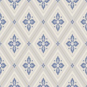 Tapet Duro Gammalsvenska Astrid Blå 692-02