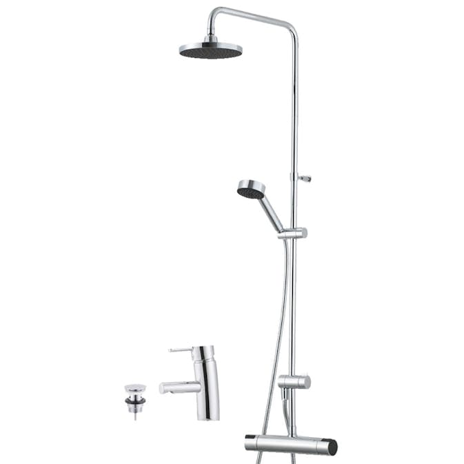 Takduschset Mora MMIX Bathroom Concept med Tvättställsblandare