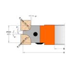 Skär CMT Orange Tools Radiefräs 2-pack 695.003.03
