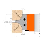 Skär CMT Orange Tools Radiefräs 2-pack 695.004.12