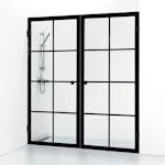 Duschdörr Svedbergs 180° Rista Rak Dubbel