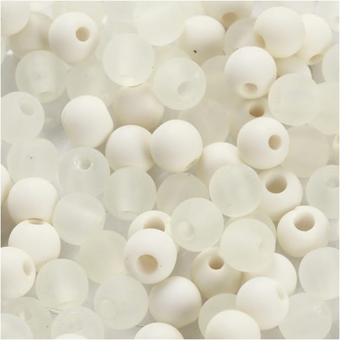 Plastpärlor Creativ Company D6 mm Hålstl 2 mm 40 g/1 Förp