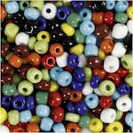 Rocaipärlor Creativ Company Mixade Färger D4 mm Stl 6/0 Hålstl 0,9-1,2 mm 1000 g/1 Burk