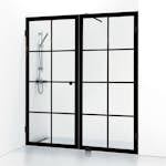 Duschdörr Svedbergs 180° Rista Rak/Fast Kombi