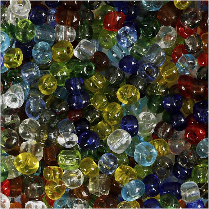 Rocaipärlor Creativ Company Blank Transparent D4 mm Stl 6/0 Hålstl 0,9-1,2 mm 1000 g/1 Förp