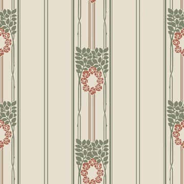 Tapet Duro Gammalsvenska Ramsjö Röd 697-02