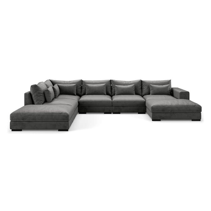 U-modulsoffa Bloomington Dubai med Divan Sammet