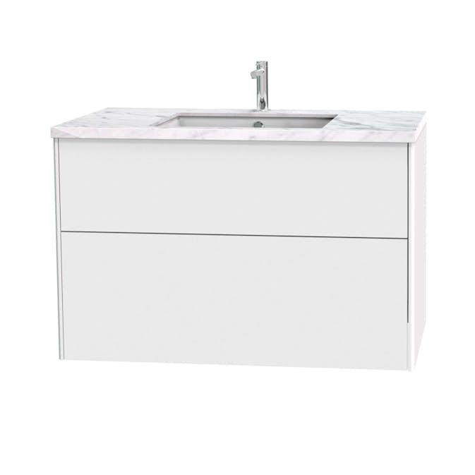 Tvättställsskåp Miller Badrum Brooklyn 100 med Lådor för Bänkskiva