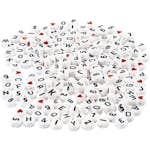 Bokstavspärlor Creativ Company Vit Stl 7 mm Hålstl 1,2 mm 200 g