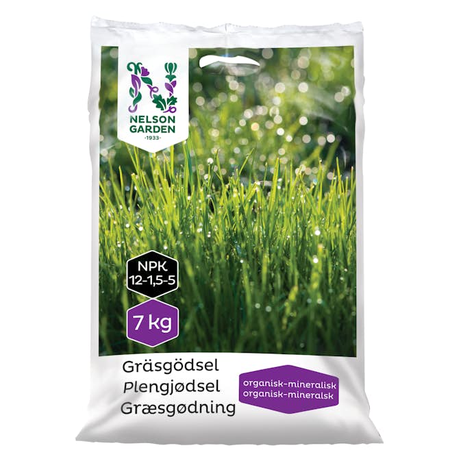 Gräsgödsel Nelson Garden Organisk-mineralisk 7 kg