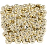 Bokstavspärlor Creativ Company Guld Dia. 7 mm Hålstl 1,2 mm 165 g/1 Förp