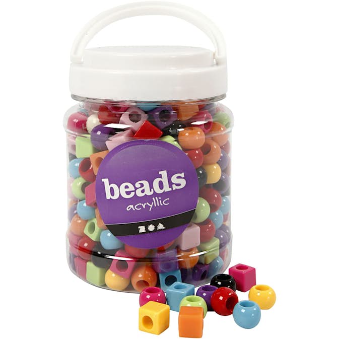 Pärlor Creativ Company Multimix Mixade Färger Stl 11 mm Hålstl 7 mm 1 Burk