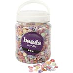Pärlor Creativ Company Pastellmix Stl 9-12 mm Hålstl 1,2 mm 1 Burk