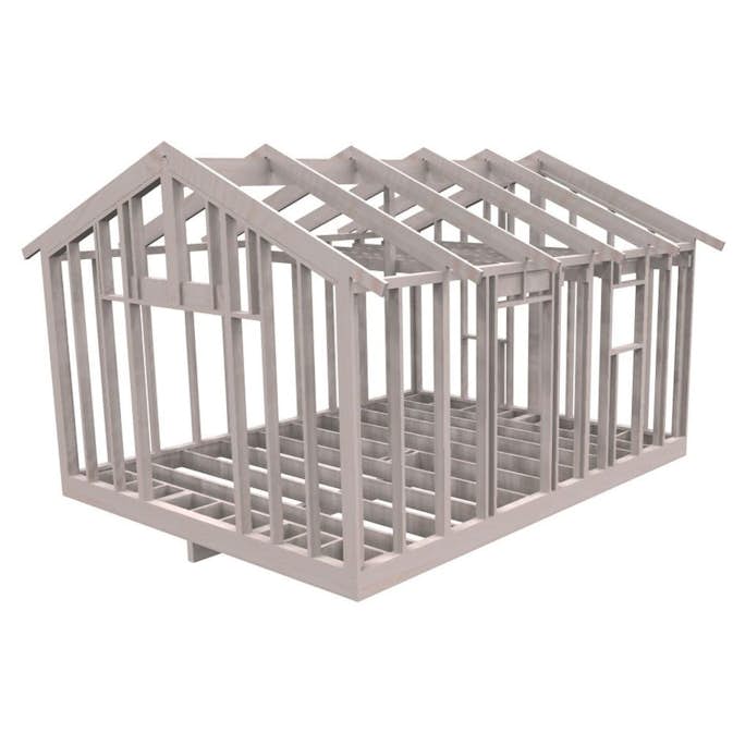 Attefallsstomme Byggstommar 22 grader Med Loft 6000x4766 mm