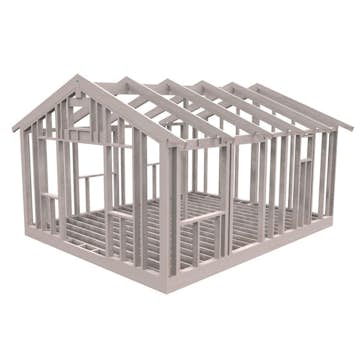 Attefallsstomme Byggstommar 22 grader 6000x4766 mm