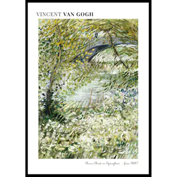 Poster Gallerix River Bank In Springtime By Vincent Van Gogh