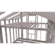 Attefallsstomme Byggstommar 22 grader Med Loft 7200x3940 mm Utan Lösvirke