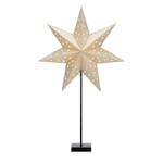Adventsstjärna Markslöjd Solvalla 69 cm Golden på fot