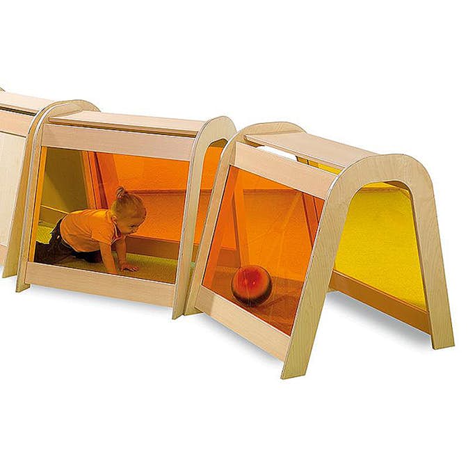 Lekmöbel ABA Skol Sinnestunnel Orange Plexi