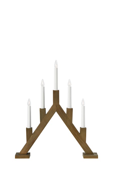 Adventsljusstake Markslöjd Bjurfors Träljusstake 5 Ljus