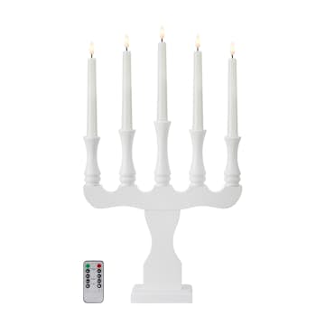 Adventsljusstake Markslöjd Rydboholm Träljusstake 5 Ljus Batteridriven Portabel Julbelysning