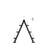 Adventsljusstake Markslöjd Arbor Träljusstake 7 Ljus Batteridriven Hög Ljusstake med Blockljus