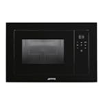 Mikrovågsugn Smeg FMI120B3 Svart med Grill och Thermoventilation