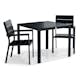 Matgrupp Comfort Garden Tunis Matgrupp Utomhus 90x90 med 2 Stapelstolar