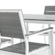 Matgrupp Comfort Garden Tunis 150x90 4 Stapelstolar Vit/Grå