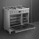 Gasspis Smeg C92GMX2 Sinfonia Rostfri med Dubbelugn och Grillfunktion