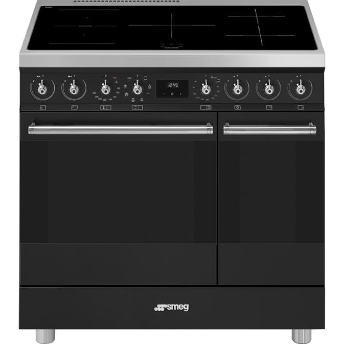 Induktionsspis Smeg Elegans C92IMMB2 Mattsvart med Timer