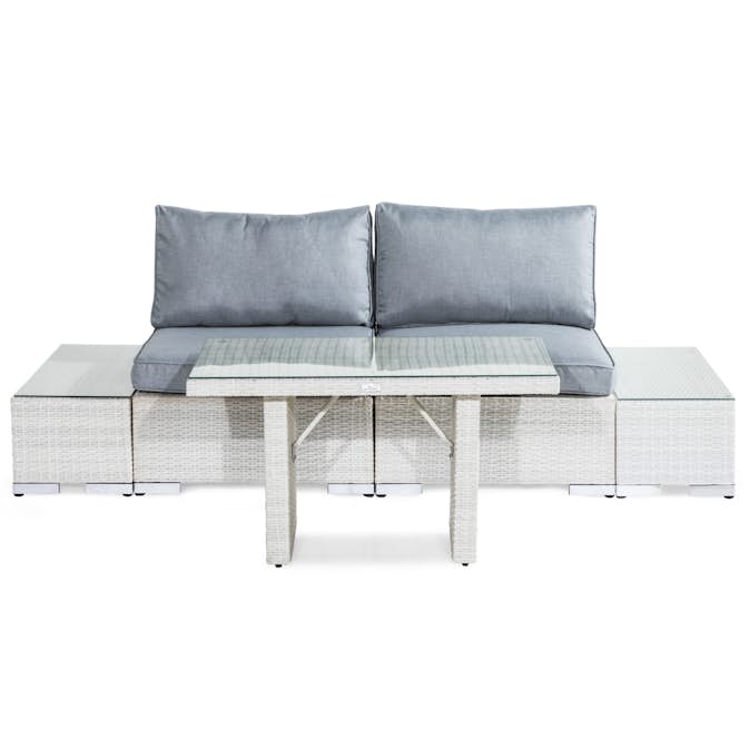 Loungegrupp Comfort Garden Bahamas 2-sits med Bord och Dubbla Avslut Utomhus